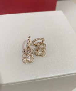 Argola urso cravejado