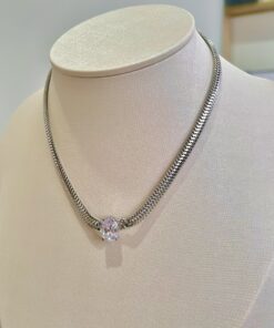 Colar malha ponto de luz