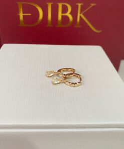 Argola pingente gota