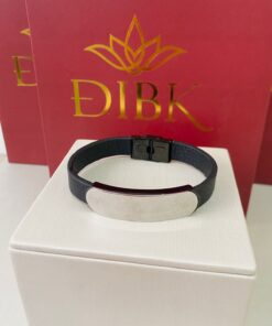 Pulseira couro masculina