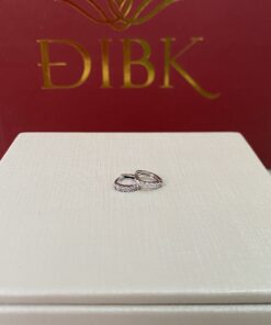 Argola pequena cravejada