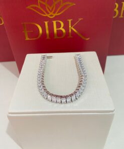 Pulseira riviera retangular