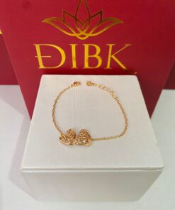 Pulseira corações vazados