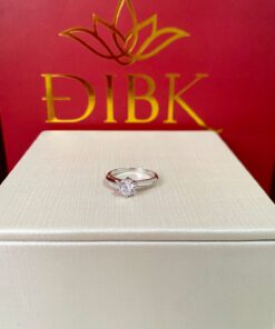 Anel solitário liso/cravejado