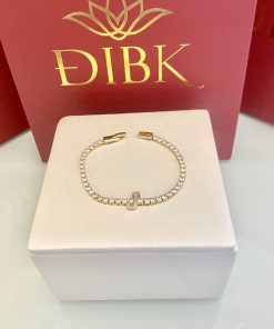 Pulseira riviera letra J