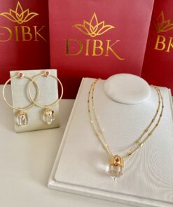 Conjunto gota cristal
