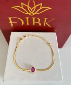 Pulseira gota pink