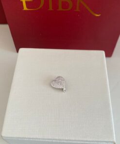 Pingente coração cravejado