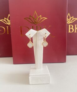 Argola van cleef branca