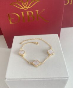 Pulseira van cleef branca