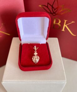 Pingente coração vazado