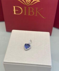 Pingente triangular ametista