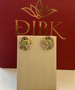 Brinco flor cristal