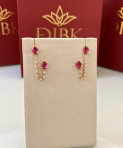 Brinco pink corrente