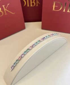 Pulseira oval colorida