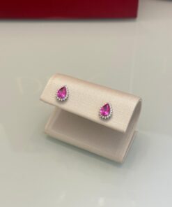 Brinco gota pink