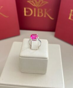 Anel quadrado pink