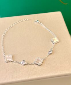 Pulseira van cleef 3 trevos