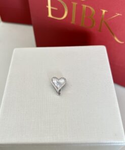 Pingente coração cravejado