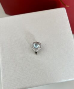 Pingente coração azul