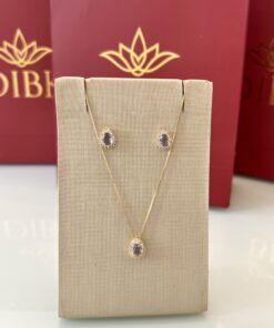 Conjunto gota azul claro