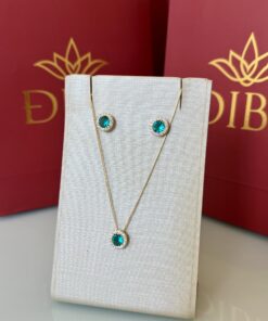 Conjunto redondo turmalina