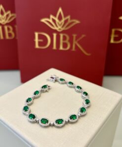 Pulseira oval verde