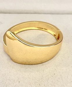 Bracelete geométrico curvo