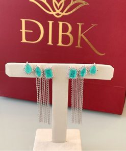 Brinco earcuff turmalina