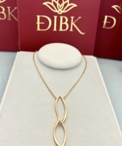 Colar pingentes elos entrelaçados