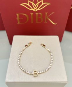 Pulseira riviera letra B
