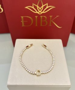 Pulseira riviera letra D