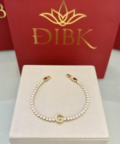 Pulseira riviera letra G