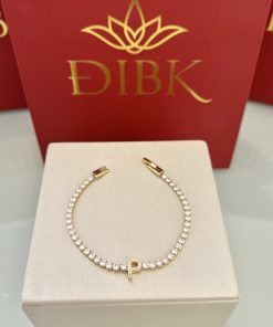 Pulseira riviera letra P