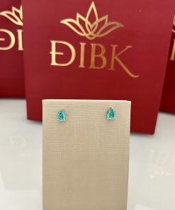 Brinco gota turmalina
