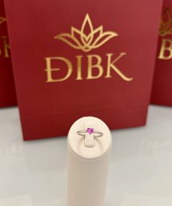 Anel coração pink