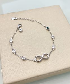 Pulseira infinito com pontos de luz