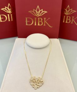 Colar mãe com corações