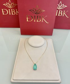 Colar gota turmalina