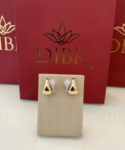 Brinco design dois tons