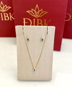 Conjunto gota azul