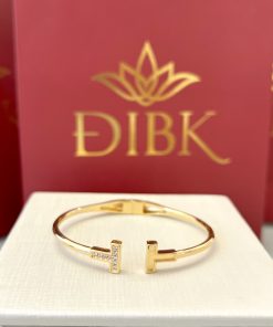 Bracelete Tiffany cravejado/liso