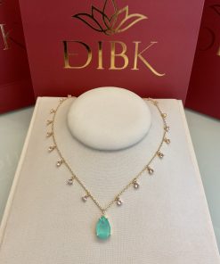 Chocker gota turmalina