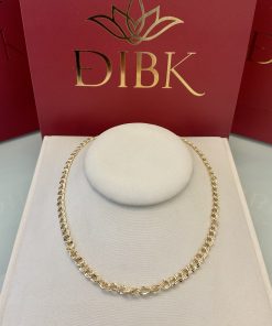 Choker dupla corrente 33,5cm+5cm