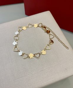 Pulseira coração vazado