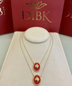 Colar duplo sagrado coração
