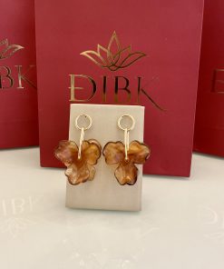 Brinco dupla flor