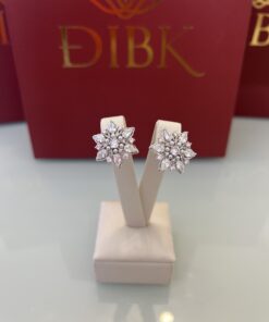 Brinco flor neve