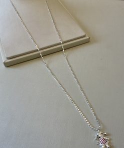 Colar menina cravejada 60cm