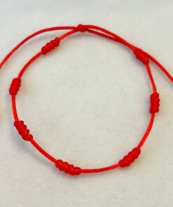 Pulseira vermelha 7 nós